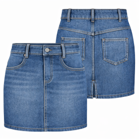 Moldes de confeccion para DAMAS Faldas Falda Jean 723